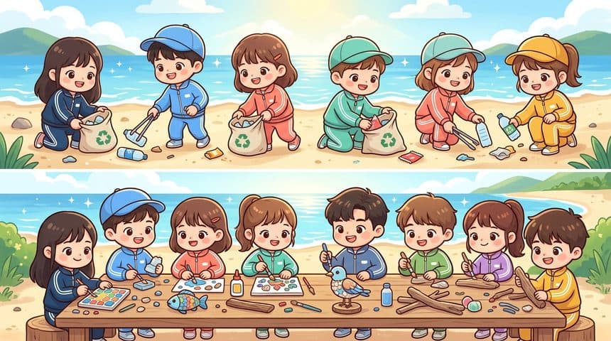 갯벌·해변 정화 활동과 친환경 업사이클 제작