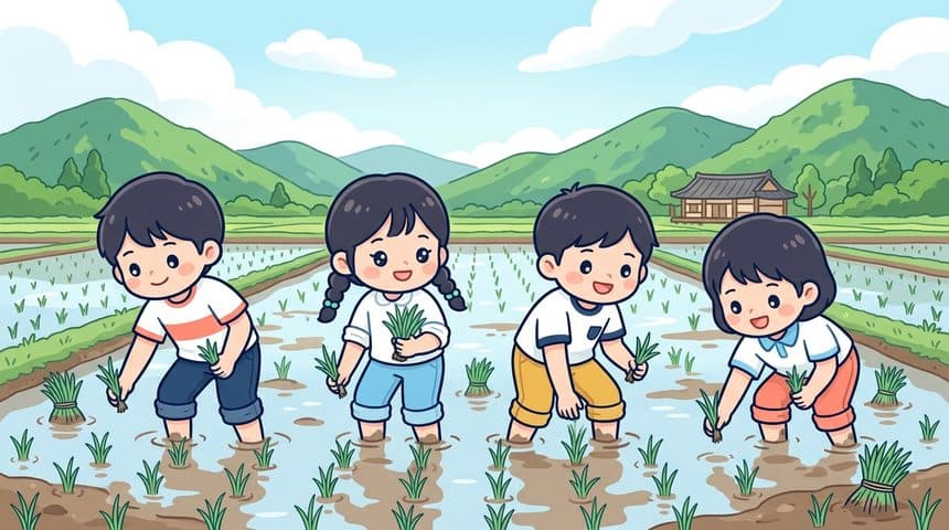 사계절 논 생태 관찰: 모내기부터 벼 한 살이 탐구
